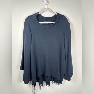 Veronique Miljkovitch distressed Size Medium Cotton Sweatshirt